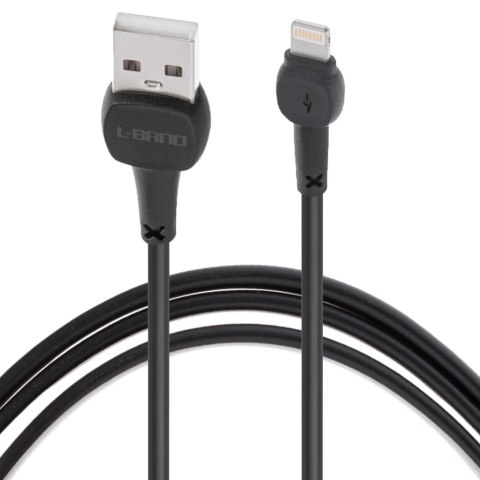 L-BRNO Kabel Lighting szybkie ładowanie USB-A czarny 2A 100 cm L-BRNO Kabel Lighting szybkie ładowanie USB-A czarny 2A 100 cm