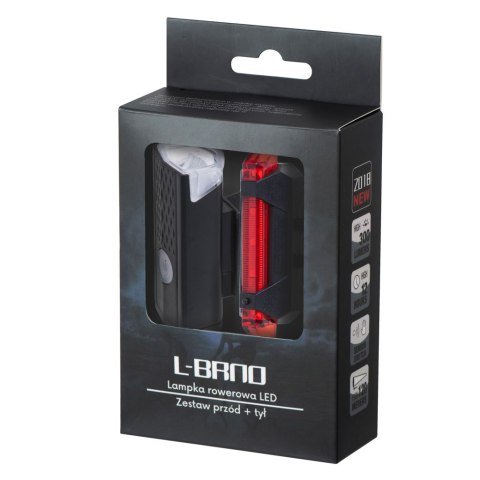 Lampka rowerowa LED zestaw tył-przód USB Lampka rowerowa LED zestaw tył-przód USB