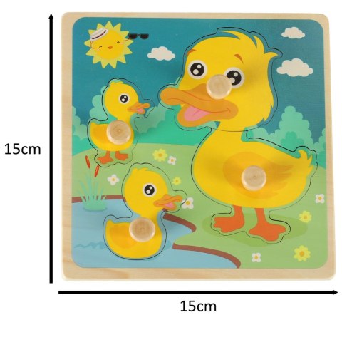 Puzzle drewniane sorter układanka kaczuszka kaczka Puzzle drewniane sorter układanka kaczuszka kaczka