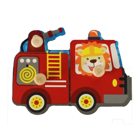 Puzzle drewniane sorter układanka straż pożarna Puzzle drewniane sorter układanka straż pożarna