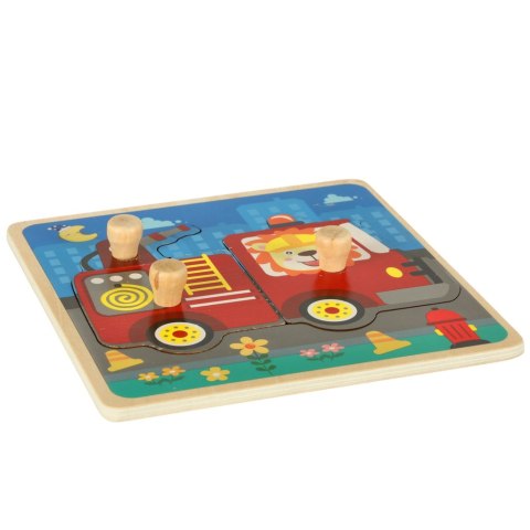 Puzzle drewniane sorter układanka straż pożarna Puzzle drewniane sorter układanka straż pożarna