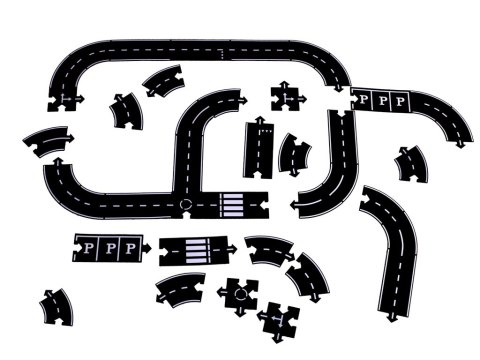Puzzle kreatywne 2w1 droga jezdnia 40 elementów Puzzle kreatywne 2w1 droga jezdnia 40 elementów