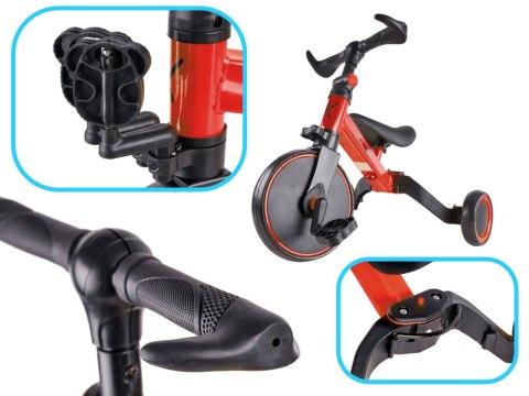 Rowerek Trike Fix Mini biegowy trójkołowy 3w1 z pedałami czerwony Rowerek Trike Fix Mini biegowy trójkołowy 3w1 z pedałami czerwony
