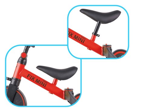 Rowerek Trike Fix Mini biegowy trójkołowy 3w1 z pedałami czerwony Rowerek Trike Fix Mini biegowy trójkołowy 3w1 z pedałami czerwony
