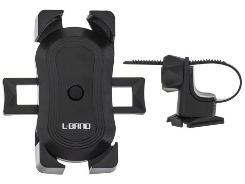 Uchwyt rowerowy motocyklowy na telefon czarny stabilny Uchwyt rowerowy motocyklowy na telefon czarny stabilny