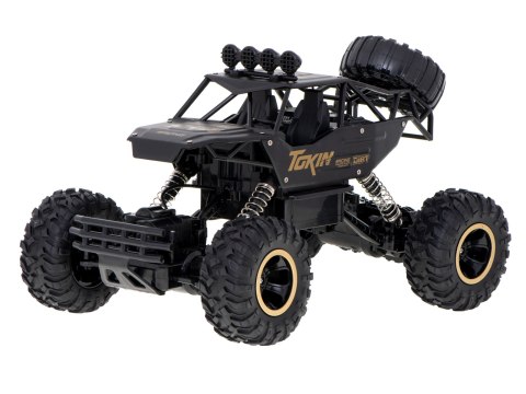Samochód zdalnie sterowany na pilota RC Rock Crawler 1:12 4WD METAL czarny Samochód zdalnie sterowany na pilota RC Rock Crawler 1:12 4WD METAL czarny