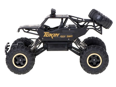 Samochód zdalnie sterowany na pilota RC Rock Crawler 1:12 4WD METAL czarny Samochód zdalnie sterowany na pilota RC Rock Crawler 1:12 4WD METAL czarny