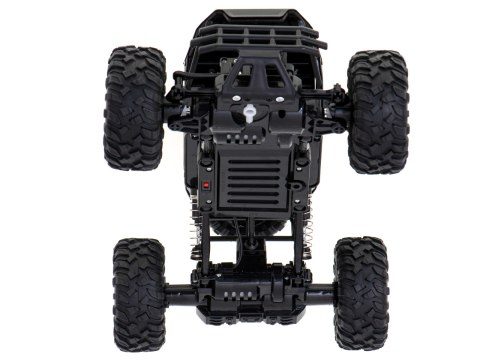 Samochód zdalnie sterowany na pilota RC Rock Crawler 1:12 4WD METAL czarny Samochód zdalnie sterowany na pilota RC Rock Crawler 1:12 4WD METAL czarny