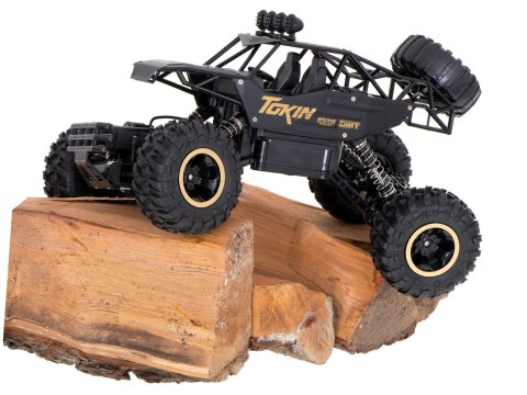 Samochód zdalnie sterowany na pilota RC Rock Crawler 1:12 4WD METAL czarny Samochód zdalnie sterowany na pilota RC Rock Crawler 1:12 4WD METAL czarny