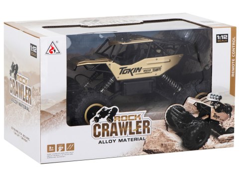 Samochód zdalnie sterowany na pilota RC Rock Crawler 1:12 4WD METAL czarny Samochód zdalnie sterowany na pilota RC Rock Crawler 1:12 4WD METAL czarny