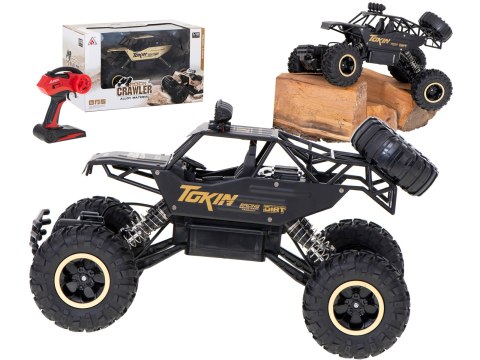 Samochód zdalnie sterowany na pilota RC Rock Crawler 1:12 4WD METAL czarny Samochód zdalnie sterowany na pilota RC Rock Crawler 1:12 4WD METAL czarny