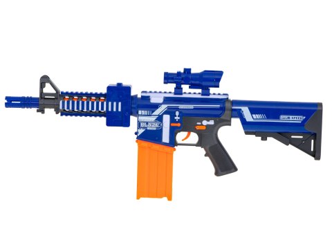 Karabin na piankowe strzałki bębenkowy + magazynek + 20 strzałek Karabin na piankowe strzałki bębenkowy + magazynek + 20 strzałek