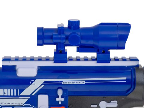 Karabin na piankowe strzałki bębenkowy + magazynek + 20 strzałek Karabin na piankowe strzałki bębenkowy + magazynek + 20 strzałek
