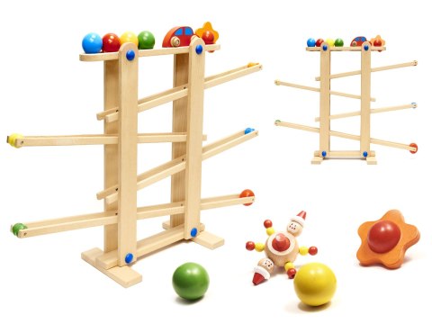 Tor kulkowy drewniany kulodrom montessori XXL Tor kulkowy drewniany kulodrom montessori XXL