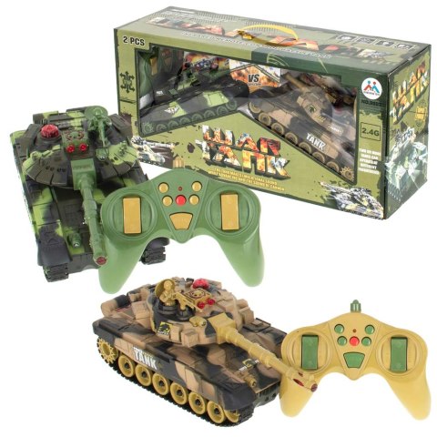 Czołgi zdalnie sterowane na pilota RC War Tank 9993 2,4GHz zestaw 2 sztuk Czołgi zdalnie sterowane na pilota RC War Tank 9993 2,4GHz zestaw 2 sztuk