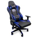krzesło gamingowe, fotel do grania, obrotowe krzesło, niebieski fotel, gaming chair, ergonomiczne krzesło, krzesło dla graczy, fotel gamingowy, krzesło z podłokietnikami, stylowe krzesło, krzesło z regulacją, wygodne krzesło, krzesło do biura, fotel do ko