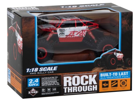 Samochód zdalnie sterowany na pilota RC Rock Crawler HB 2,4GHz 1:18 czerwony Samochód zdalnie sterowany na pilota RC Rock Crawler HB 2,4GHz 1:18 czerwony