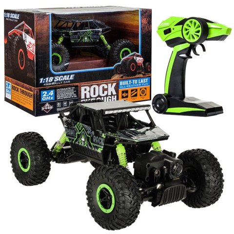 Samochód zdalnie sterowany na pilota RC Rock Crawler HB 2,4GHz 1:18 zielony Samochód zdalnie sterowany na pilota RC Rock Crawler HB 2,4GHz 1:18 zielony