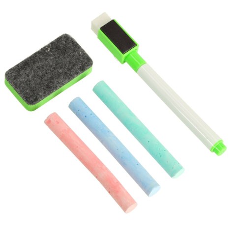 Tablica magnetyczna kredowa wielofunkcyjna farma + kredka marker gąbka Tablica magnetyczna kredowa wielofunkcyjna farma + kredka marker gąbka