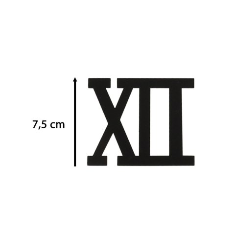 Zegar Ścienny naklejany czarny cyfry rzymskie 130cm Zegar Ścienny naklejany czarny cyfry rzymskie 130cm