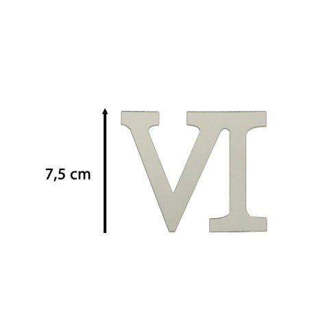 Zegar Ścienny naklejany srebrny cyfry rzymskie 130cm Zegar Ścienny naklejany srebrny cyfry rzymskie 130cm