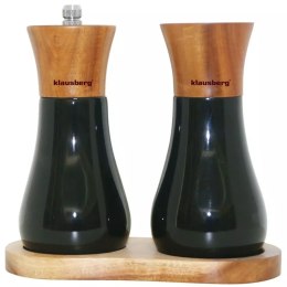 młynek do pieprzu, solniczka Klausberg, KB-7594, akacjowe akcesoria, młynek do przypraw, solniczka drewniana, młynek z akacji, elegancki zestaw, młynek ręczny, solniczka do kuchni, młynek do soli, akcesoria kuchenne, młynek do ziół, solniczka do pieprzu, 
