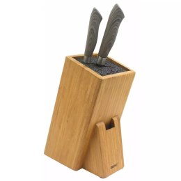 blok na noże, bambusowy blok, Kinghoff KH-1558, stojak na noże, akcesoria kuchenne, organizator noży, ekologiczny blok, stojak do noży, kuchnia, blok z bambusa, blok do noży, noże kuchenne, praktyczny stojak, blok na akcesoria, blok na sztućce, elegancki 