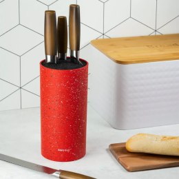 blok na noże, noże kuchenne, powłoka marmurowa, akcesoria kuchenne, sprzęt kuchenny, elegancki blok, blok z nożami, blok na noże KH-1091, marmurowy design, bezpieczne przechowywanie, stylowy blok, blok na noże z drewna, blok na noże z powłoką, nowoczesny 