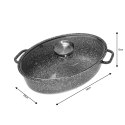 brytfanna ceramiczna, pokrywa Klausberg, naczynie do pieczenia, ceramiczna brytfanna, Klausberg KB-7365, pieczenie w piekarniku, trwałe naczynie, łatwe czyszczenie, naczynie z pokrywą, idealne do gotowania, zdrowe gotowanie, elegancki design, odporna na z
