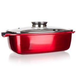 brytfanna granitowa, Banquet, pokrywa, 5,7L pojemności, naczynie do pieczenia, granitowe naczynie, zdrowe gotowanie, elegancki design, odporny na zarysowania, praktyczne naczynie, naczynie do zapiekania, funkcjonalna brytfanna, pieczenie mięs, naczynie do