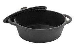 brytfanna żeliwna, Kinghoff, KH-1477, 29cm, 4,5L pojemności, żeliwne naczynie, zdrowe gotowanie, trwałe naczynie, naczynie do pieczenia, funkcjonalna brytfanna, pieczenie mięs, naczynie do duszenia, elegancki design, odporny na zarysowania, naczynie do za