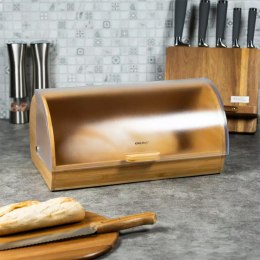 chlebak bambusowy, Kinghoff, akrylowy chlebak, praktyczne przechowywanie, elegancki design, trwałe materiały, do kuchni, chlebak na pieczywo, stylowy dodatek, łatwe czyszczenie, akcesoria kuchenne, pojemnik na chleb, nowoczesne rozwiązanie, świeżość piecz