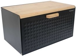 chlebak, dwustronny chlebak, chlebak Klausberg, czarny mat, akcesoria kuchenne, przechowywanie chleba, zdrowe pieczywo, kuchnia, design kuchni, chleb, ekologiczne, stylowy chlebak, praktyczne rozwiązania, chlebak z pokrywą, chlebak na stół, nowoczesna kuc
