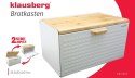 chlebak, dwustronny chlebak, chlebak Klausberg, czarny mat, akcesoria kuchenne, przechowywanie chleba, zdrowe pieczywo, kuchnia, design kuchni, chleb, ekologiczne, stylowy chlebak, praktyczne rozwiązania, chlebak z pokrywą, chlebak na stół, nowoczesna kuc