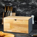 chlebak, pojemnik na pieczywo, dwustronny chlebak, Klausberg, akcesoria kuchenne, przechowywanie chleba, funkcjonalność, nowoczesny design, zdrowe pieczywo, organizacja kuchni, materiał wysokiej jakości, estetyka, praktyczne rozwiązania, chleb, eleganckie