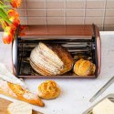 chlebak stalowy, Kinghoff, pojemnik na chleb, akcesoria kuchenne, przechowywanie chleba, nowoczesny design, wysoka jakość, funkcjonalność, trwały materiał, elegancka kuchnia, zdrowe pieczywo, organizacja kuchni, stylowe akcesoria, praktyczne rozwiązania, 