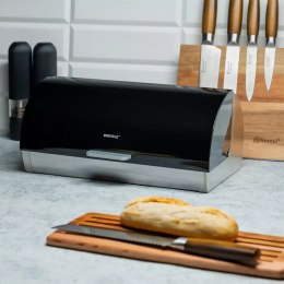 chlebak stalowy, Kinghoff, pojemnik na chleb, akcesoria kuchenne, przechowywanie chleba, nowoczesny design, wysoka jakość, funkcjonalność, trwały materiał, elegancka kuchnia, zdrowe pieczywo, organizacja kuchni, stylowe akcesoria, praktyczne rozwiązania, 