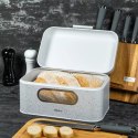chlebak, pojemnik na chleb, akcesoria kuchenne, przechowywanie chleba, chleb w domu, nowoczesny chlebak, stylowe akcesoria, trwałe materiały, organizacja kuchni, zdrowe pieczywo, estetyka wnętrza, chlebak metalowy, chlebak drewniany, praktyczne rozwiązani