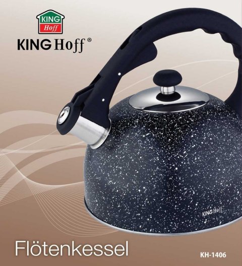 CZAJNIK Z GWIZDKIEM 2,6L KINGHOFF KH-1406 MARBLE CZAJNIK Z GWIZDKIEM 2,6L KINGHOFF KH-1406 MARBLE