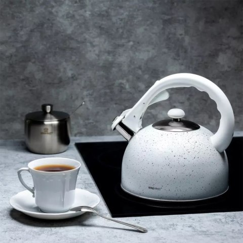 CZAJNIK Z GWIZDKIEM 2,6L KINGHOFF KH-1407 MARBLE CZAJNIK Z GWIZDKIEM 2,6L KINGHOFF KH-1407 MARBLE