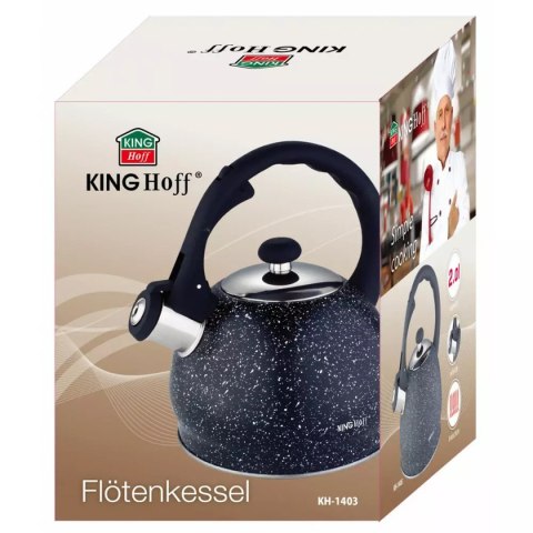 CZAJNIK Z GWIZDKIEM 2L KINGHOFF KH-1403 MARBLE CZAJNIK Z GWIZDKIEM 2L KINGHOFF KH-1403 MARBLE