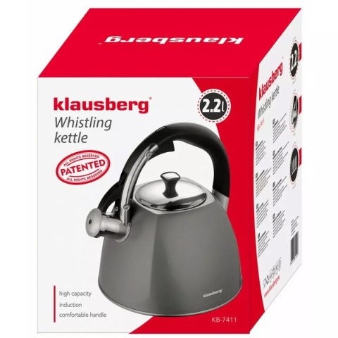 CZAJNIK Z GWIZDKIEM KLAUSBERG 2,2L KB-7411 CZAJNIK Z GWIZDKIEM KLAUSBERG 2,2L KB-7411