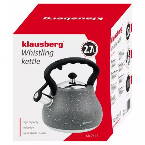 CZAJNIK Z GWIZDKIEM KLAUSBERG 2,7L KB-7447 CZAJNIK Z GWIZDKIEM KLAUSBERG 2,7L KB-7447