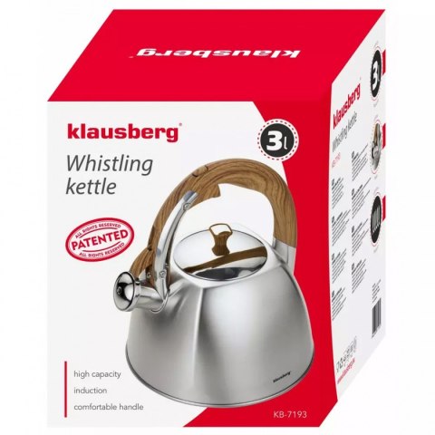 CZAJNIK Z GWIZDKIEM KLAUSBERG 3L KB-7193 CZAJNIK Z GWIZDKIEM KLAUSBERG 3L KB-7193