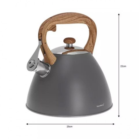 CZAJNIK Z GWIZDKIEM KLAUSBERG 3L KB-7297 CZAJNIK Z GWIZDKIEM KLAUSBERG 3L KB-7297