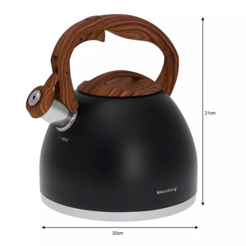CZAJNIK Z GWIZDKIEM KLAUSBERG 3L KB-7450 CZAJNIK Z GWIZDKIEM KLAUSBERG 3L KB-7450
