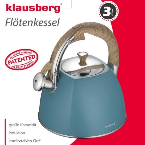 CZAJNIK Z GWIZDKIEM KLAUSBERG 3L KB-7499 CZAJNIK Z GWIZDKIEM KLAUSBERG 3L KB-7499
