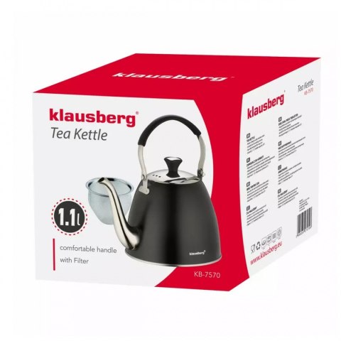 CZAJNIK ZAPARZACZ Z SITKIEM KLAUSBERG 1.1L KB-7570 CZAJNIK ZAPARZACZ Z SITKIEM KLAUSBERG 1.1L KB-7570