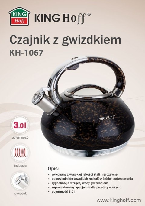 CZAJNIKZ GWIZDKIEM Z LINII GOLD 3,0L KH-1067 CZAJNIKZ GWIZDKIEM Z LINII GOLD 3,0L KH-1067