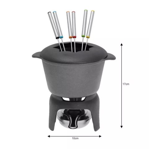 FONDUE ŻELIWNE ZESTAW DLA 6 OSÓB KINGHOFF KH-1195 FONDUE ŻELIWNE ZESTAW DLA 6 OSÓB KINGHOFF KH-1195